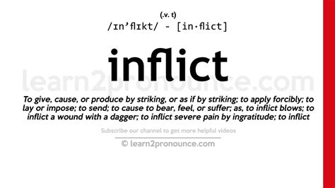 inflicting meaning in tamil|Inflict meaning and definitions .